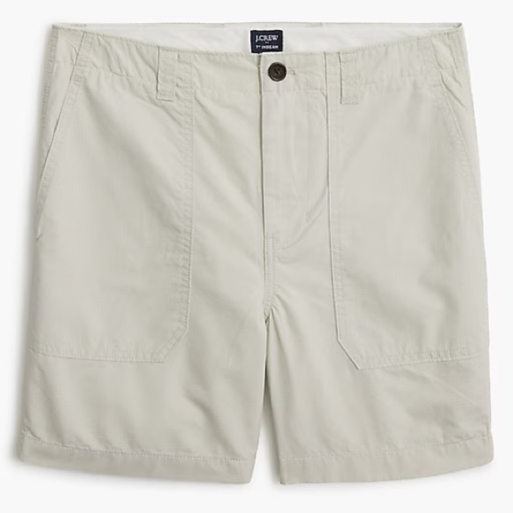 J. Crew Men's 7” Inseam Shorts in Stone